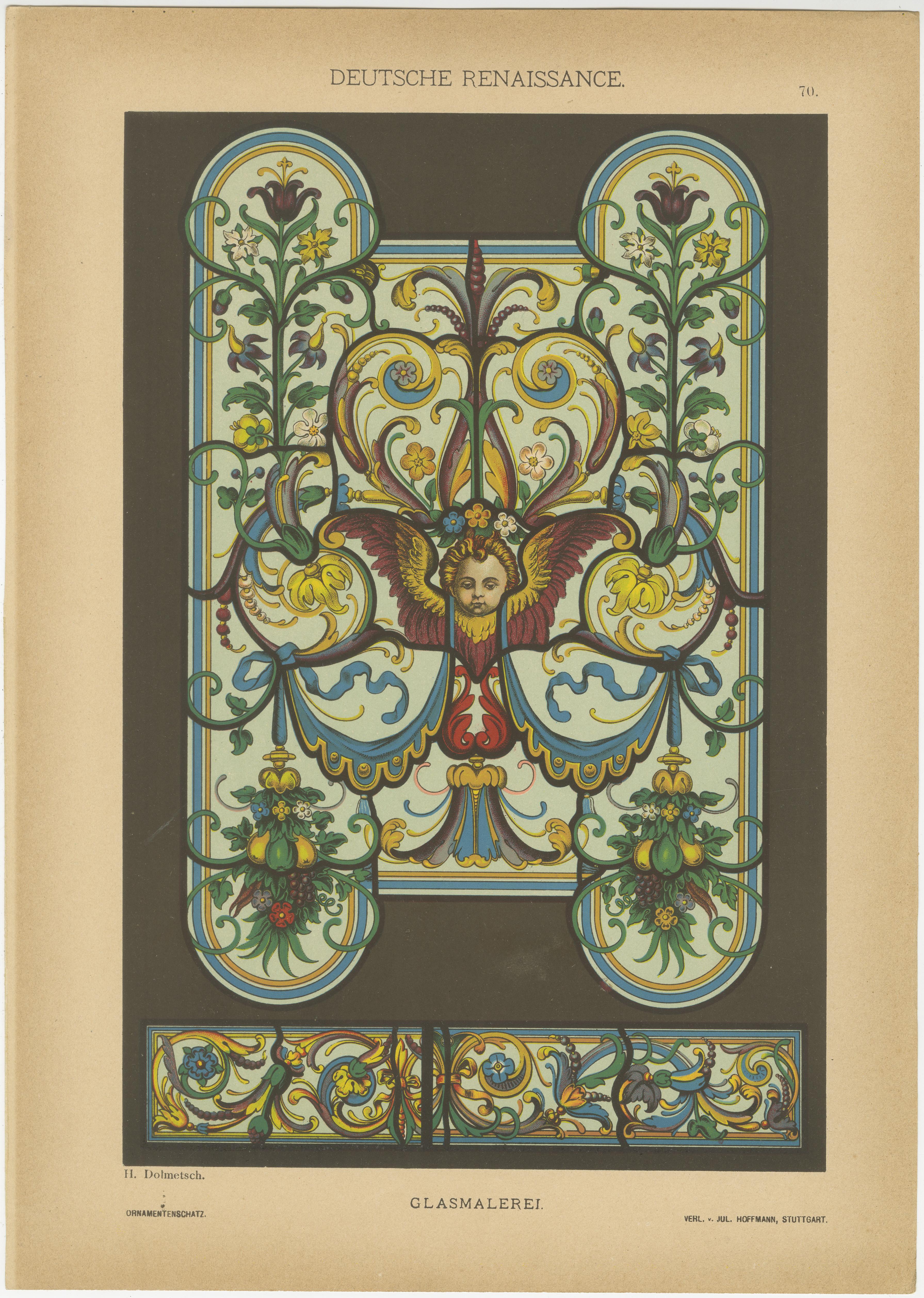 Compilation de l'œuvre d'art de la Renaissance allemande de Der Ornamentenschatz, 1887 Bon état - En vente à Langweer, NL
