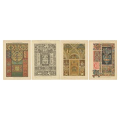 Compilation of Original Italian Renaissance Artistic Designs, Published in 1887
