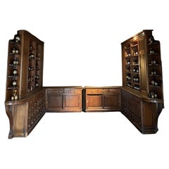 Used Complete 19th Century Pharmacy Shop Library Bookcases