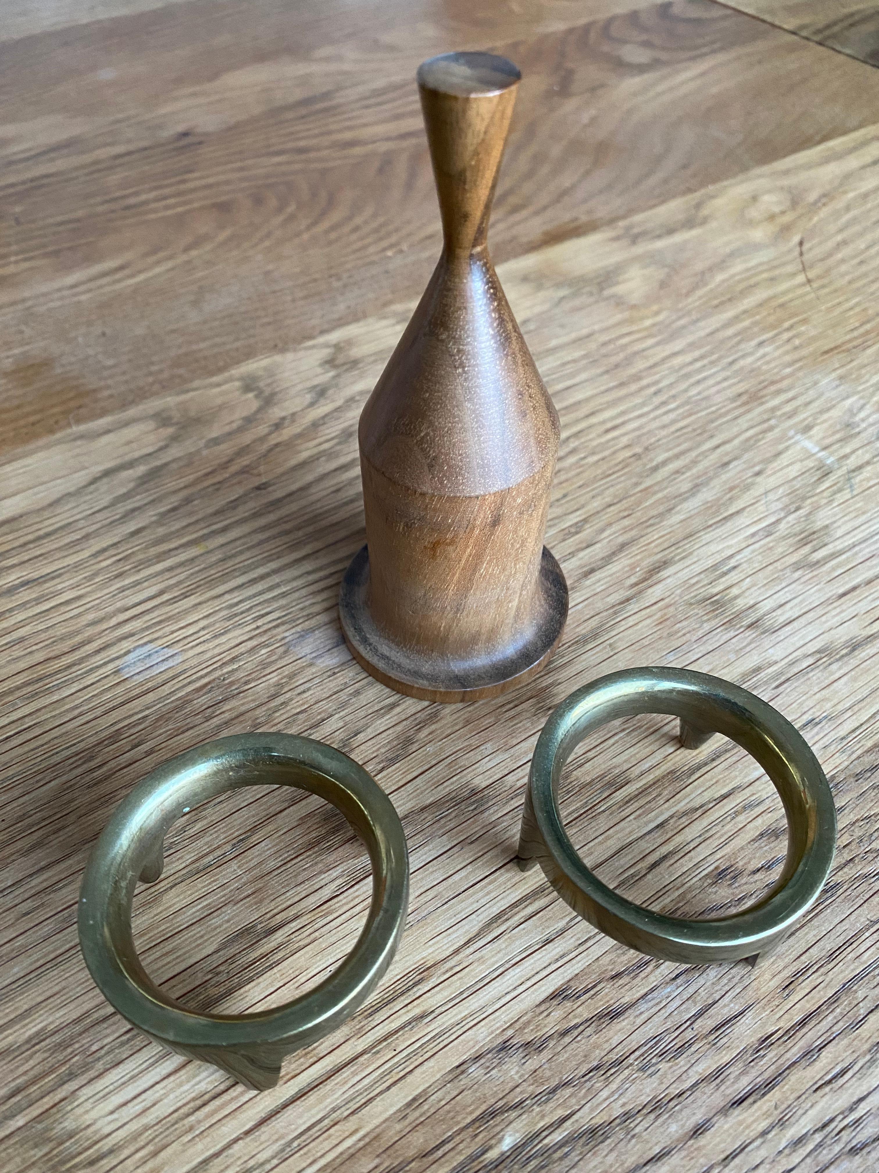 Complete Aubock Egg Holder Set, Designed in the Early 1950s In Good Condition For Sale In Vienna, AT