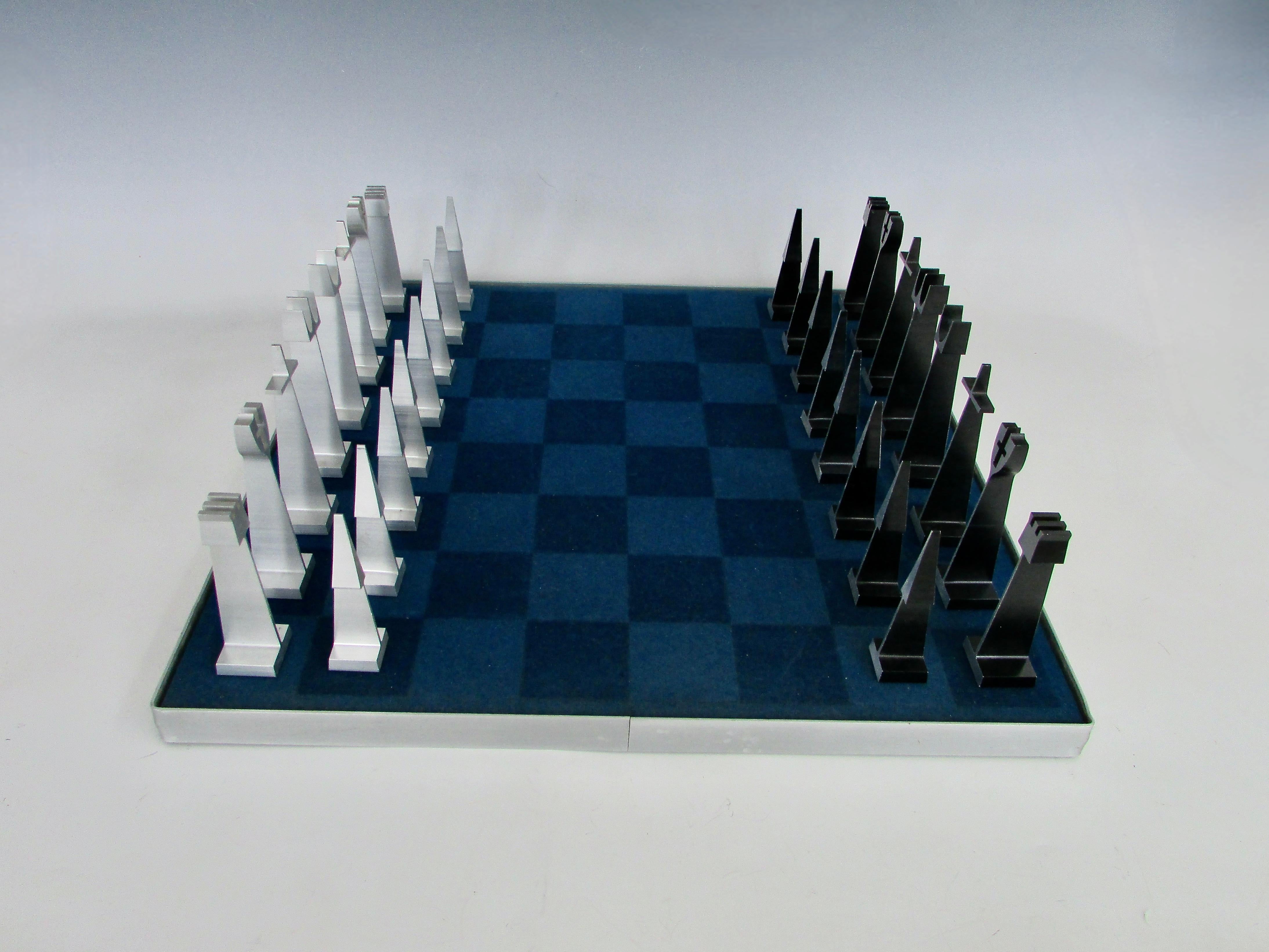 Ensemble d'échecs Austin Cox Alcoa 1962 avec vitrine et carton 5