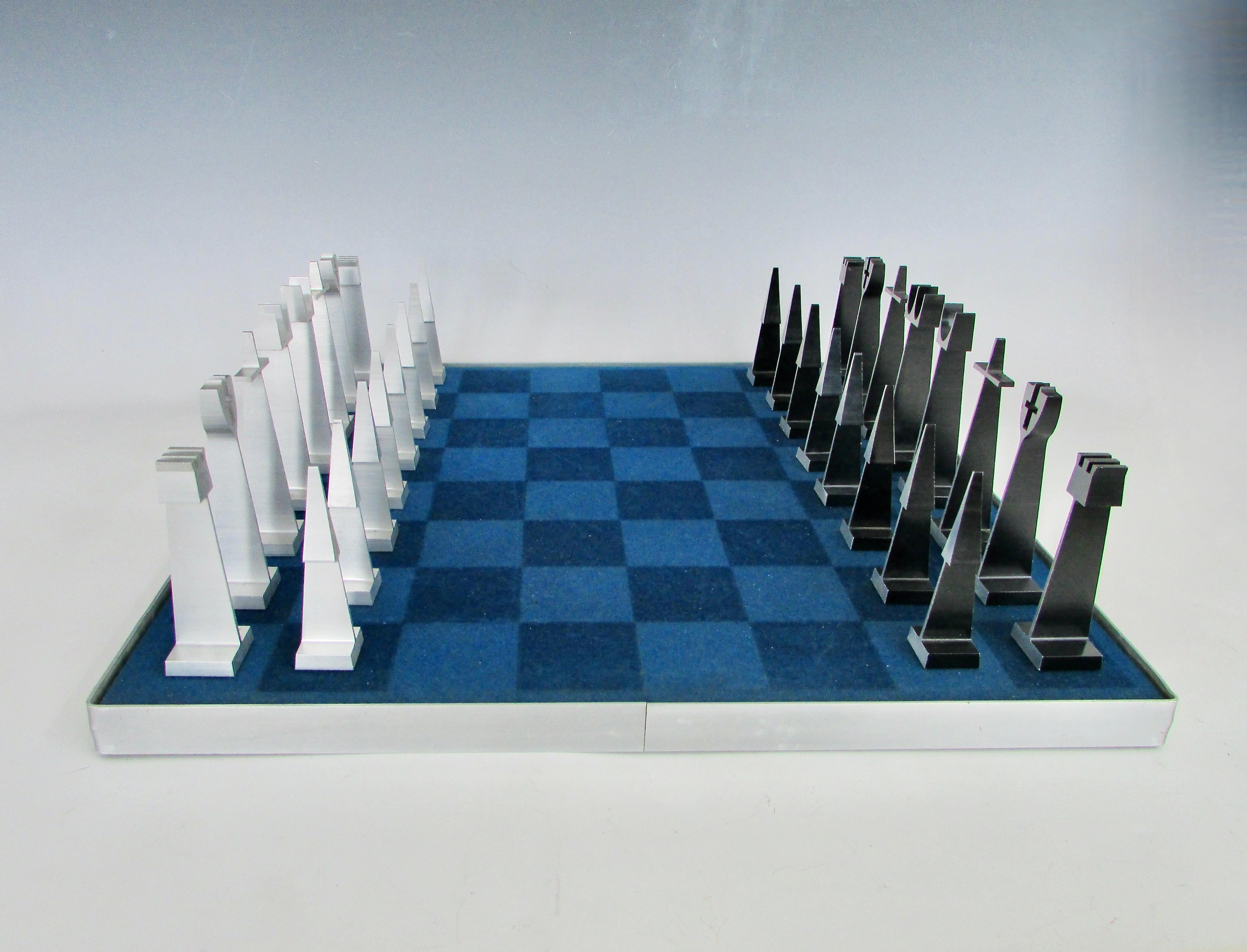 Ensemble d'échecs Austin Cox Alcoa 1962 avec vitrine et carton 6