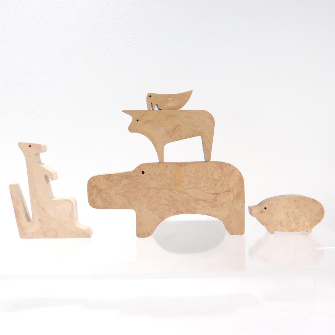 Komplettes 16 Animali- Puzzle-Set in Schachtel von Enzo Mari für Danesse Milano im Angebot 1