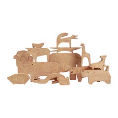 Set completo di puzzle in scatola 16 Animali di Enzo Mari per Danesse Milano