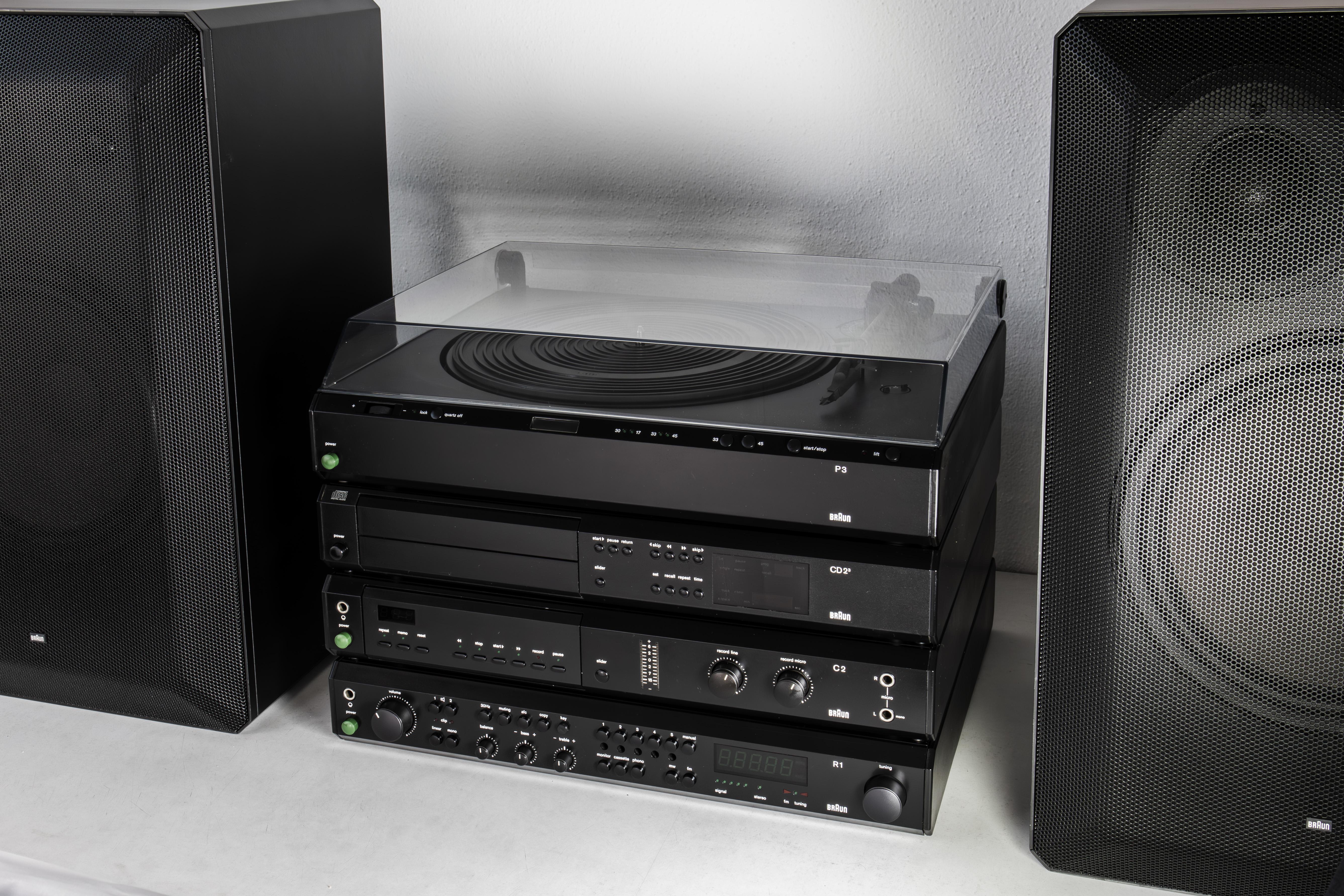 Complete Braun Atelier by Dieter Rams, Amp, Tuner, Tape, CD, Turntable, Boxes 5