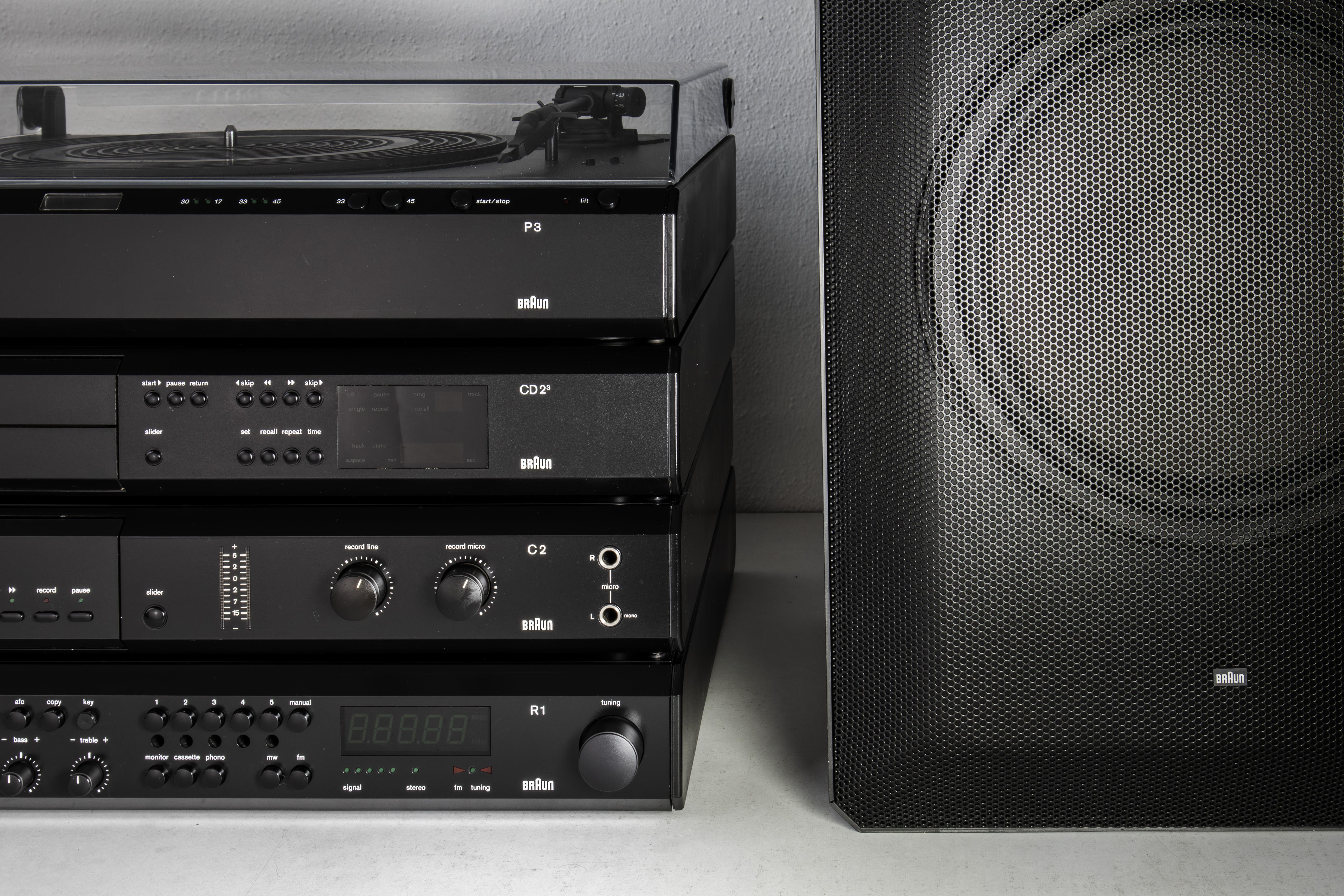 Complete Braun Atelier by Dieter Rams, Amp, Tuner, Tape, CD, Turntable, Boxes 6