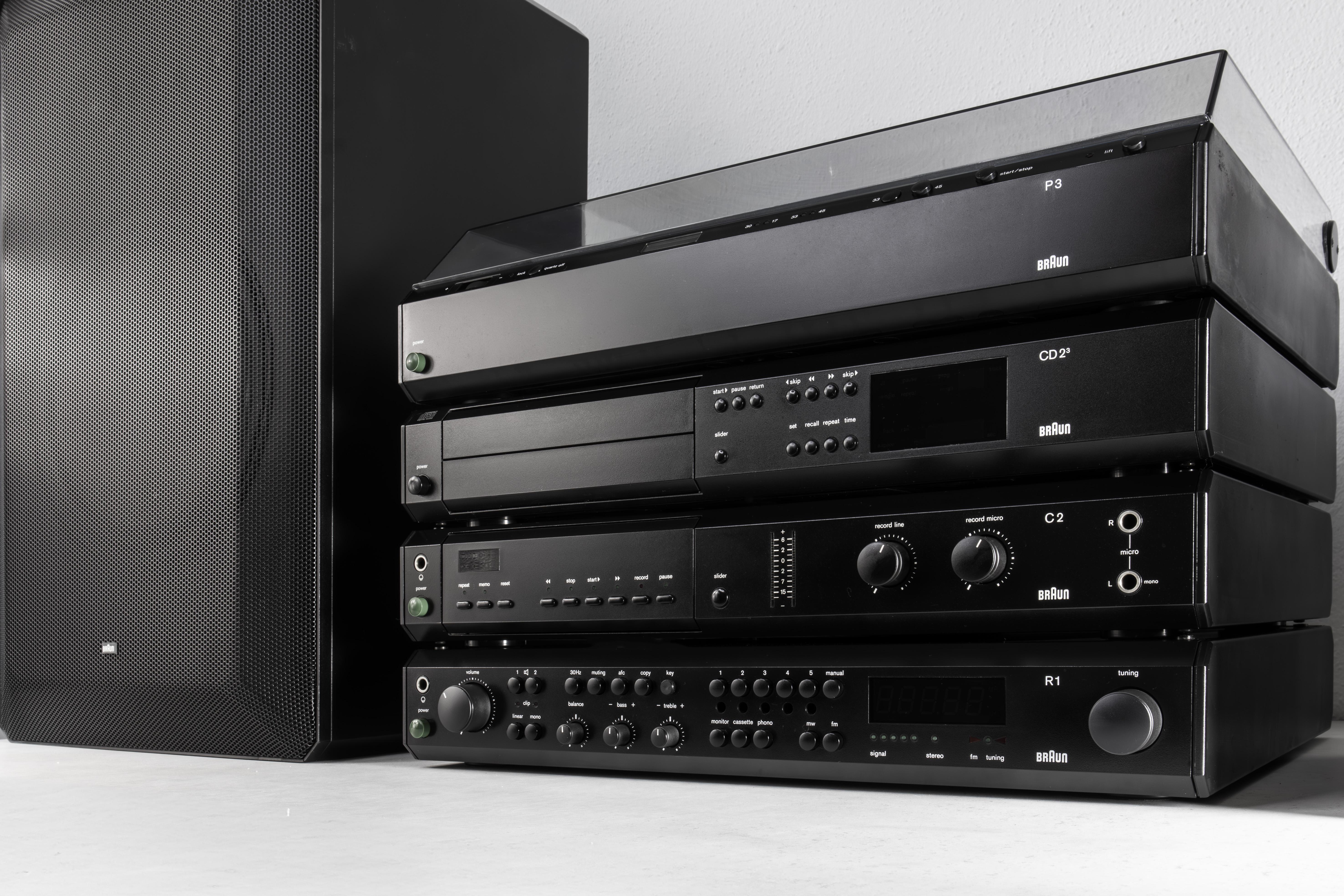 Complete Braun Atelier by Dieter Rams, Amp, Tuner, Tape, CD, Turntable, Boxes 9