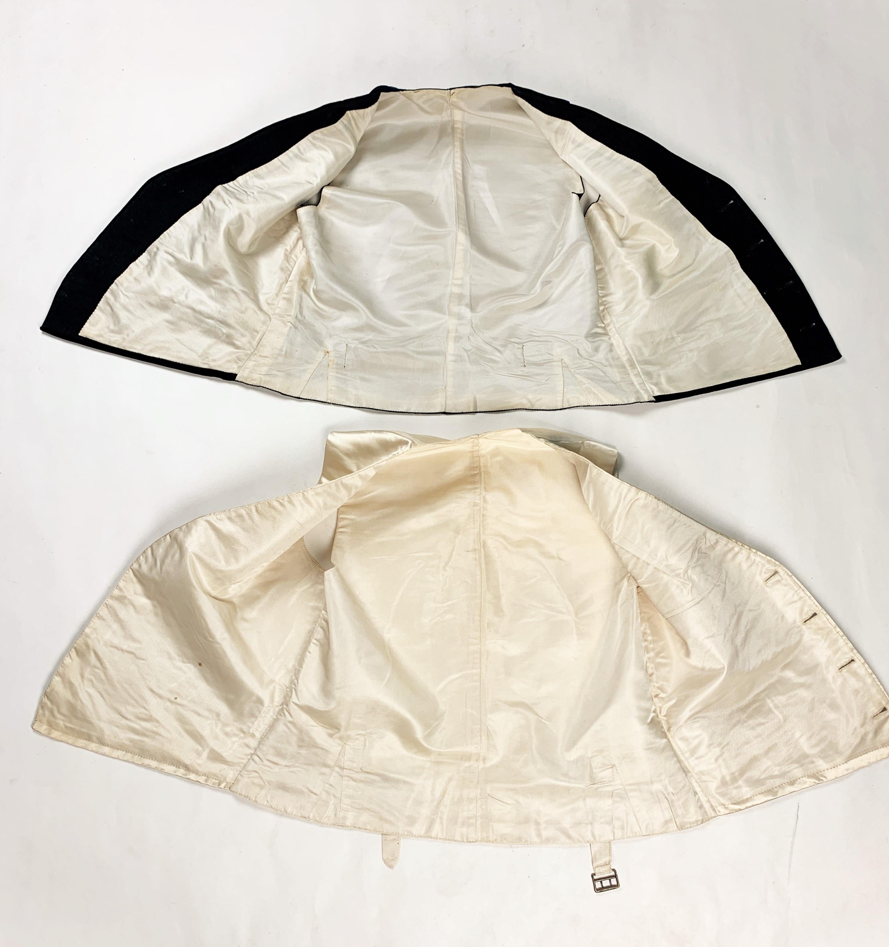 Complete British Court costume in night-blue velvet - England Circa 1910-1930 For Sale 8