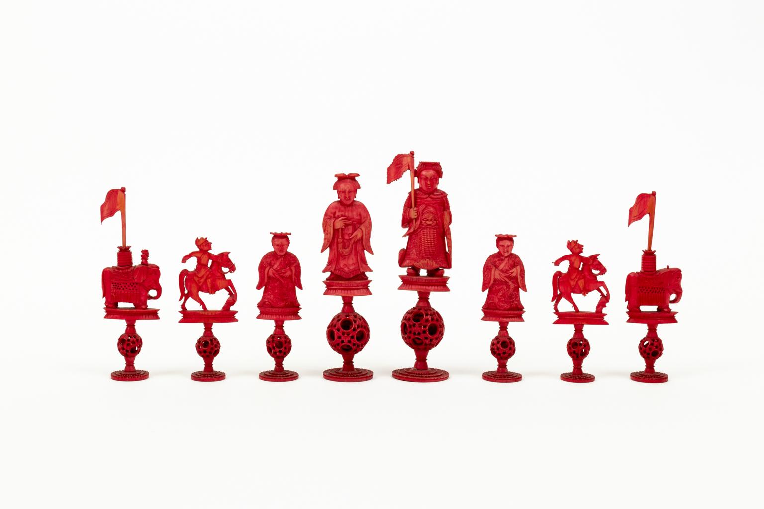 Complete Chinese Chess Set with Puzzle Ball Bases 5
