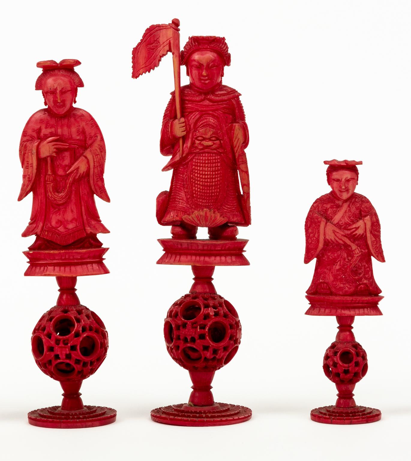 Complete Chinese Chess Set with Puzzle Ball Bases 6