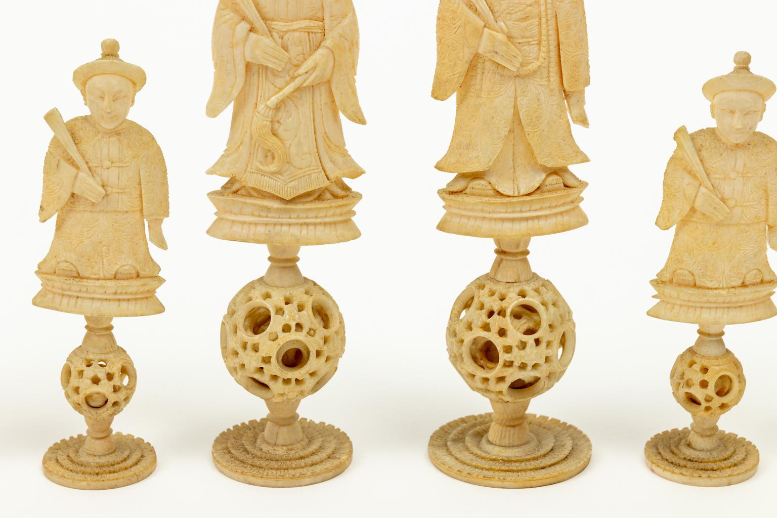 Complete Chinese Chess Set with Puzzle Ball Bases 3