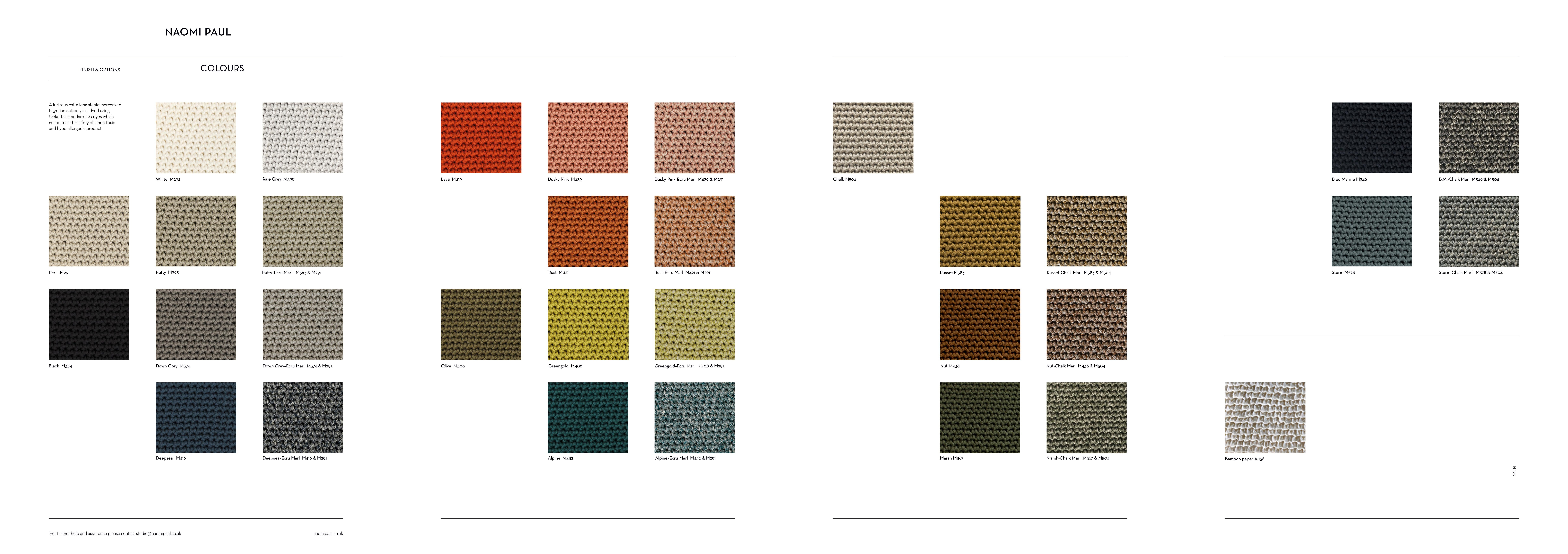 Scandinave moderne Carte d'échantillons de couleurs de la collection complète en vente