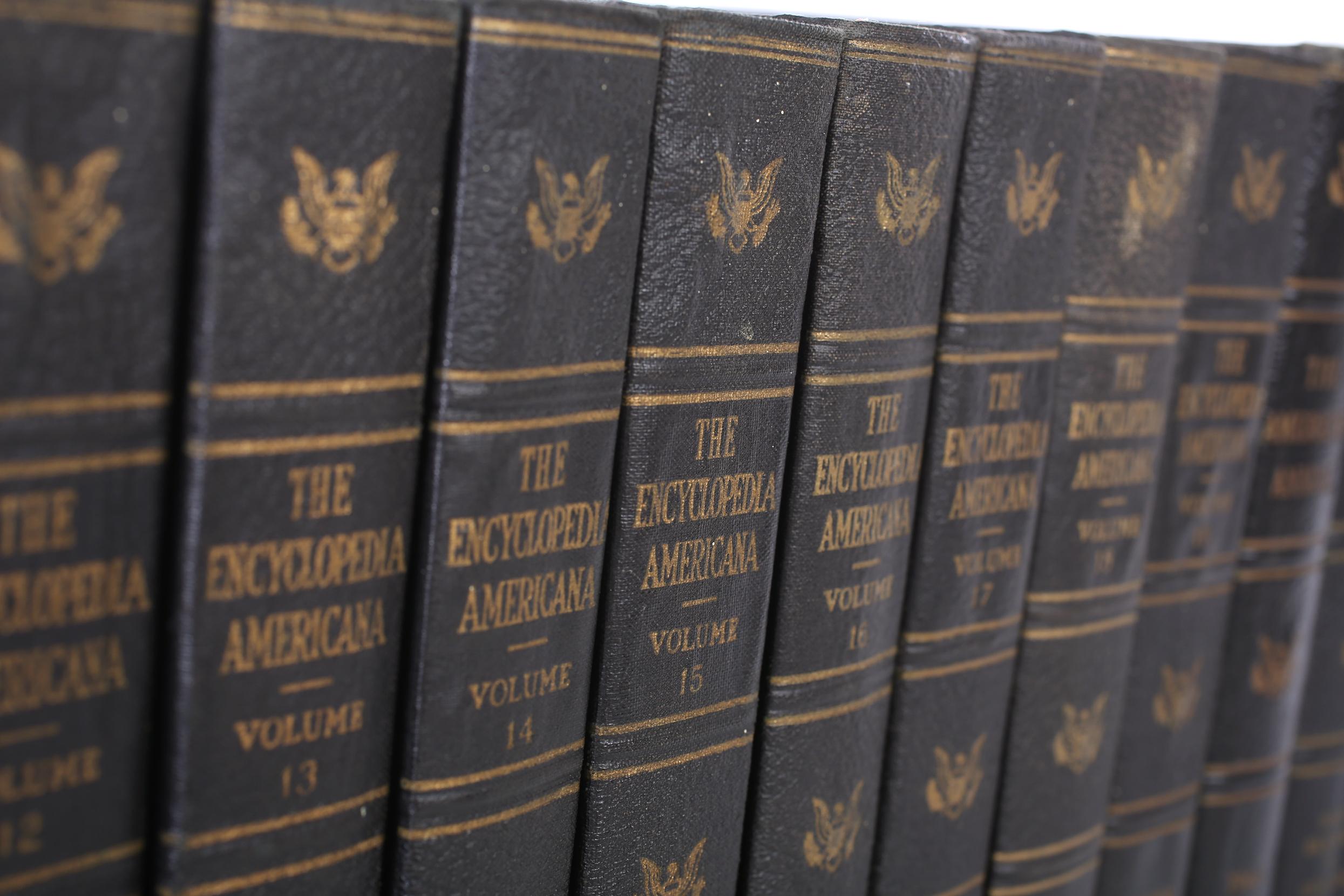 North American Complete Collection Gilt Leather Bound Book Set