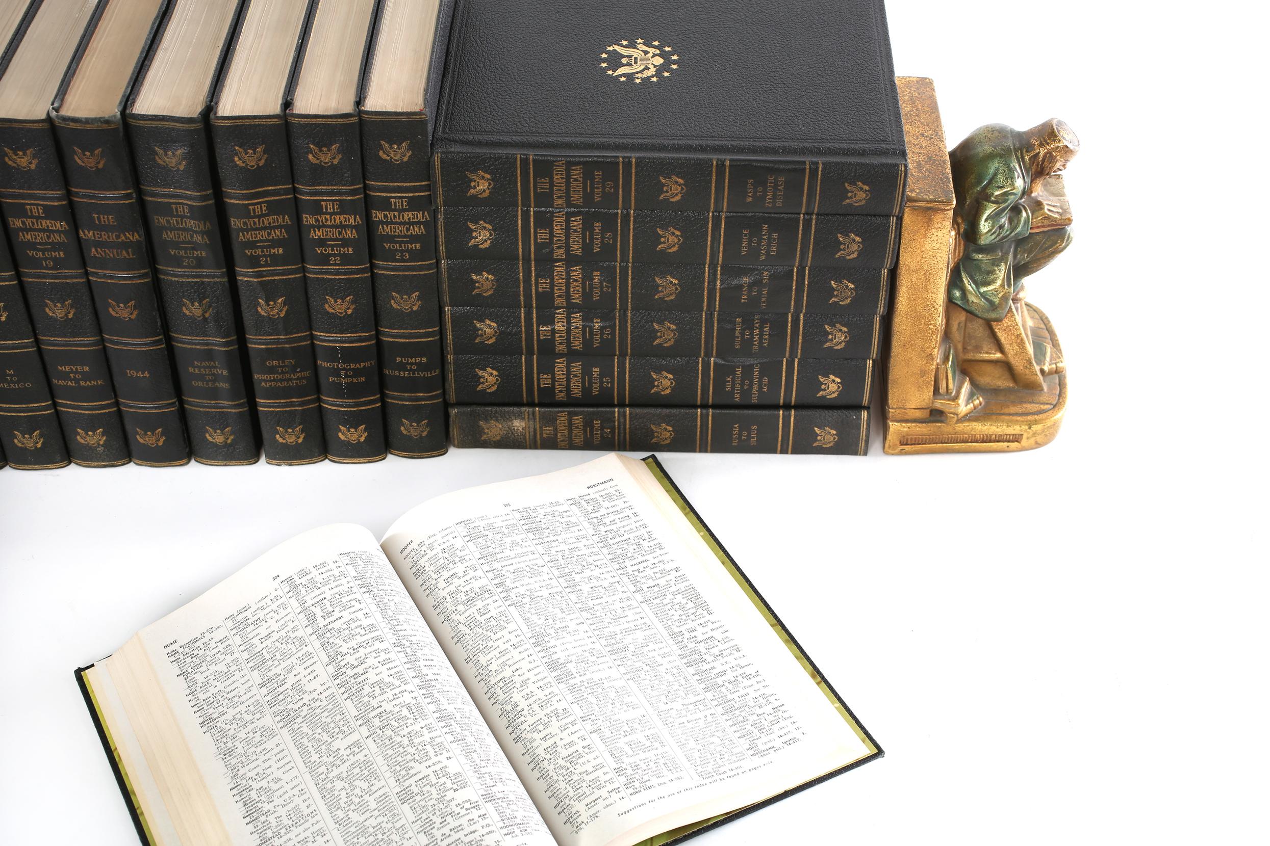 Mid-20th Century Complete Collection Gilt Leather Bound Book Set