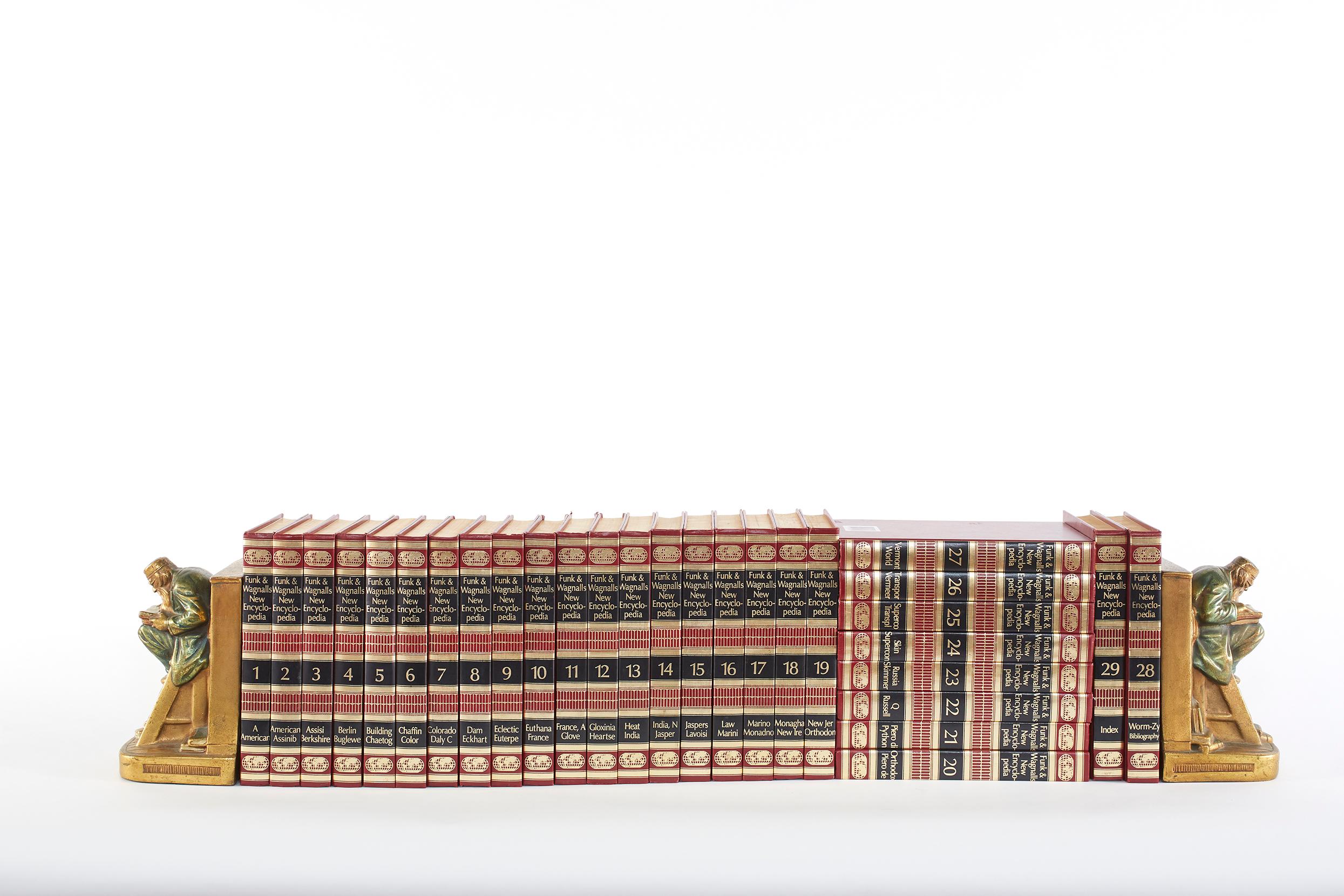 Complete Collection Gilt Leather Bound Book Set In Good Condition For Sale In Tarry Town, NY