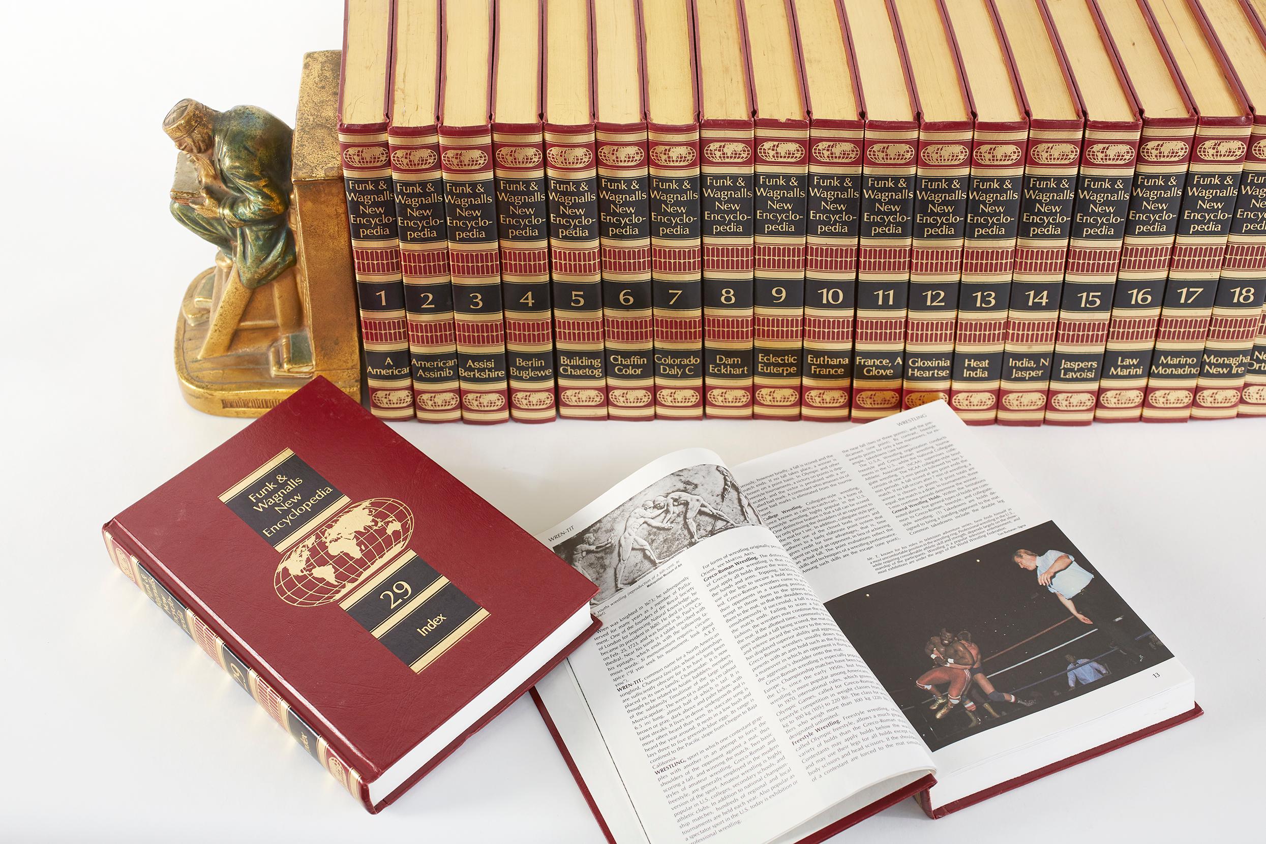 Paper Complete Collection Gilt Leather Bound Book Set For Sale