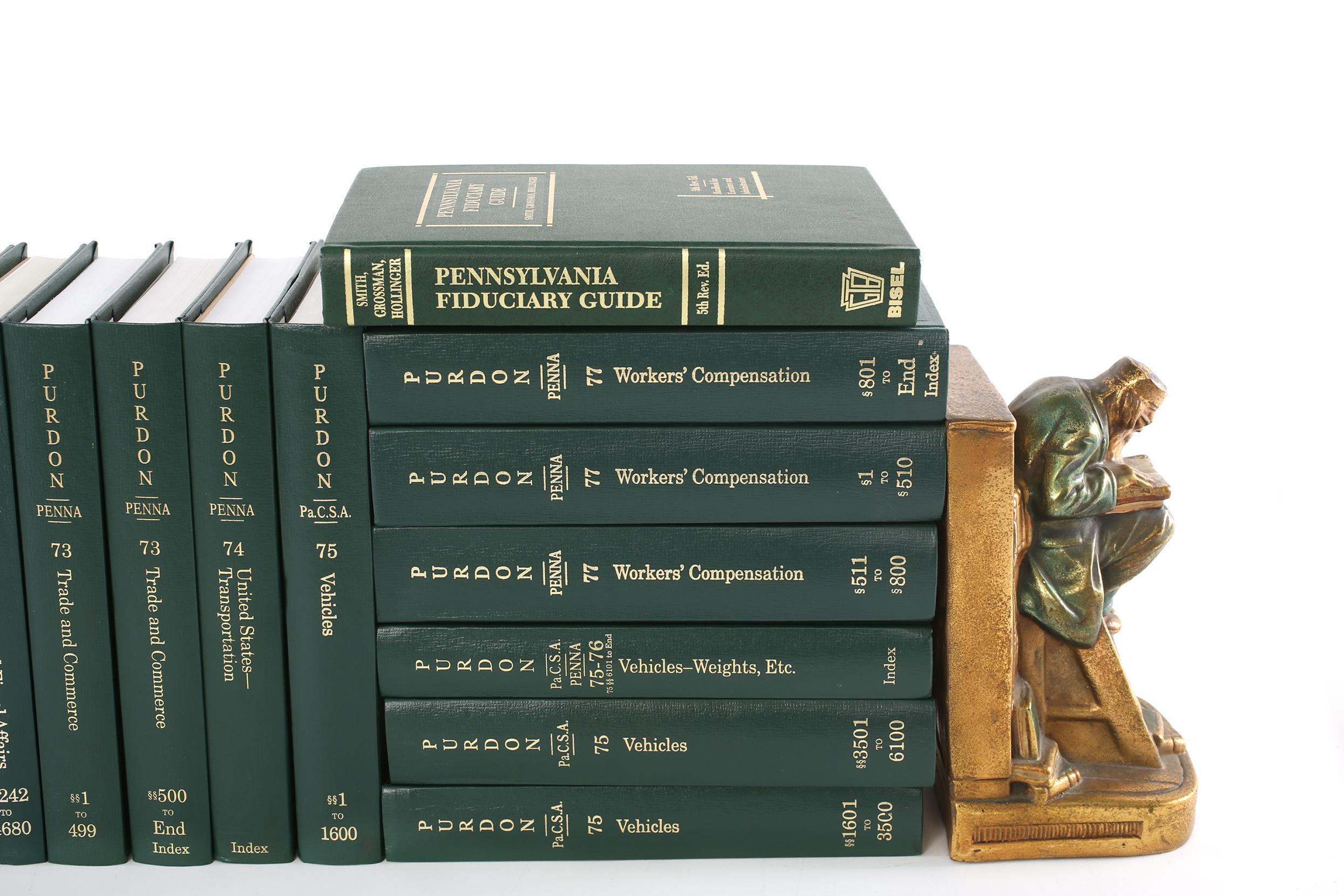 Complete Purdon's Gilt Leather Bound Library Book Collection  Set For Sale 7