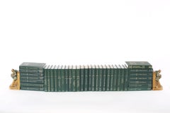 Complete Purdon's Gilt Leather Bound Library Book Collection  Set
