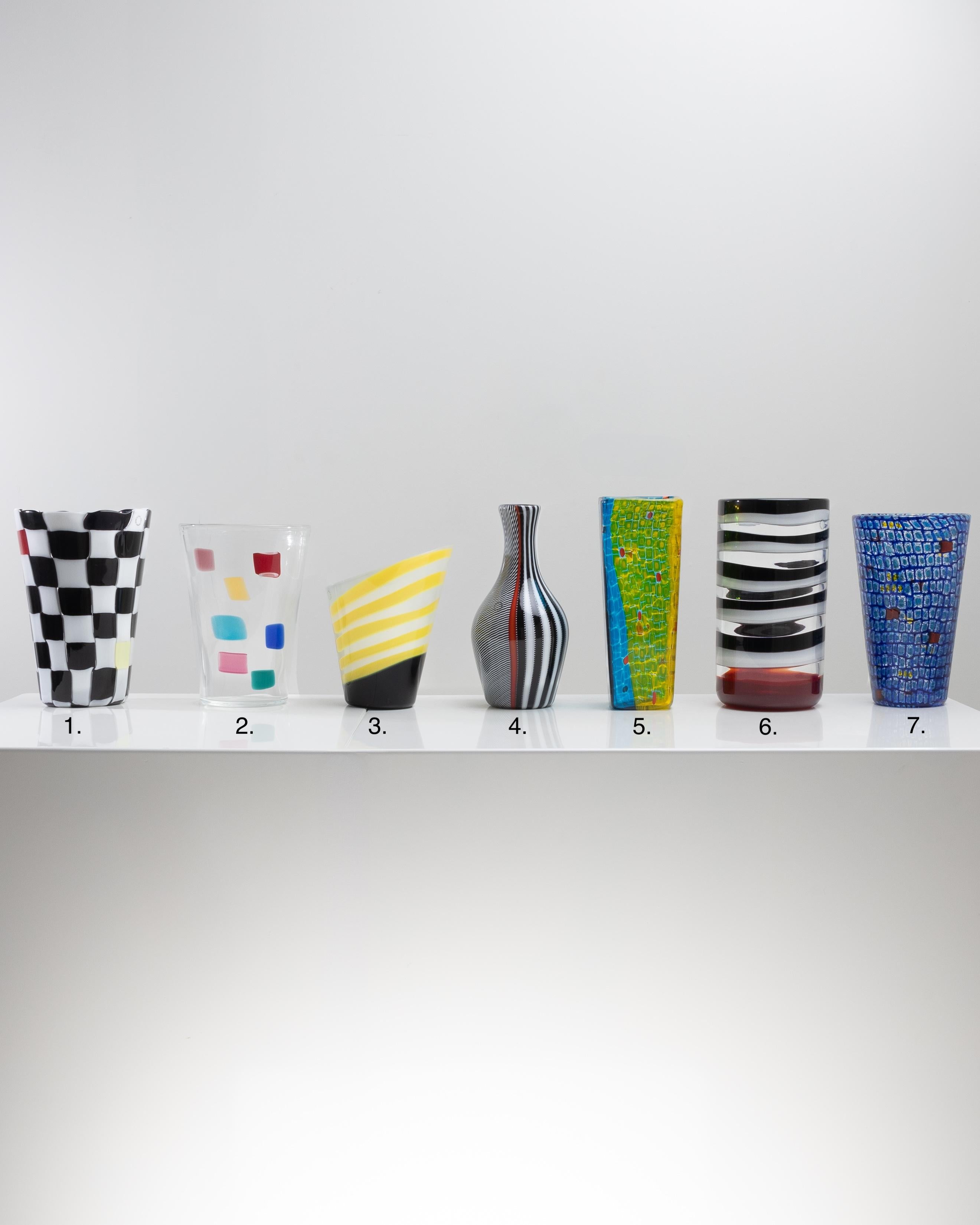 Mid-Century moderno Collezione completa di vasi disegnati da Gianni Versace - VENINI in vendita