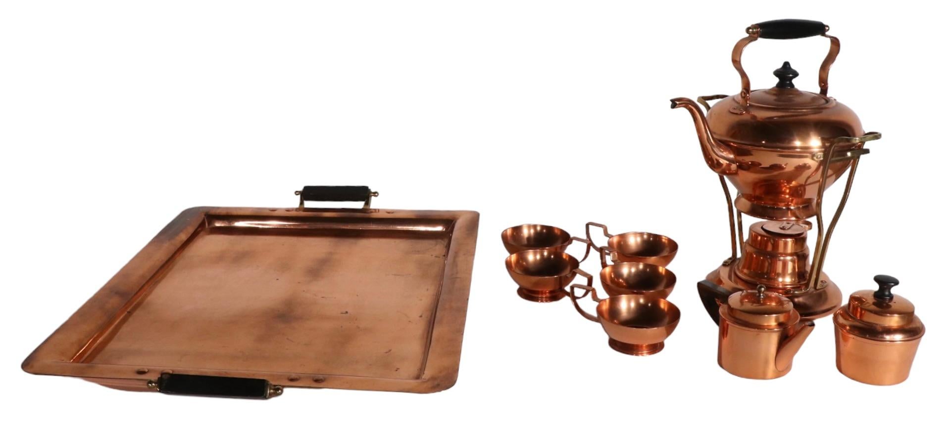 Complete Copper Tea Set by Joseph Heinrichs 2