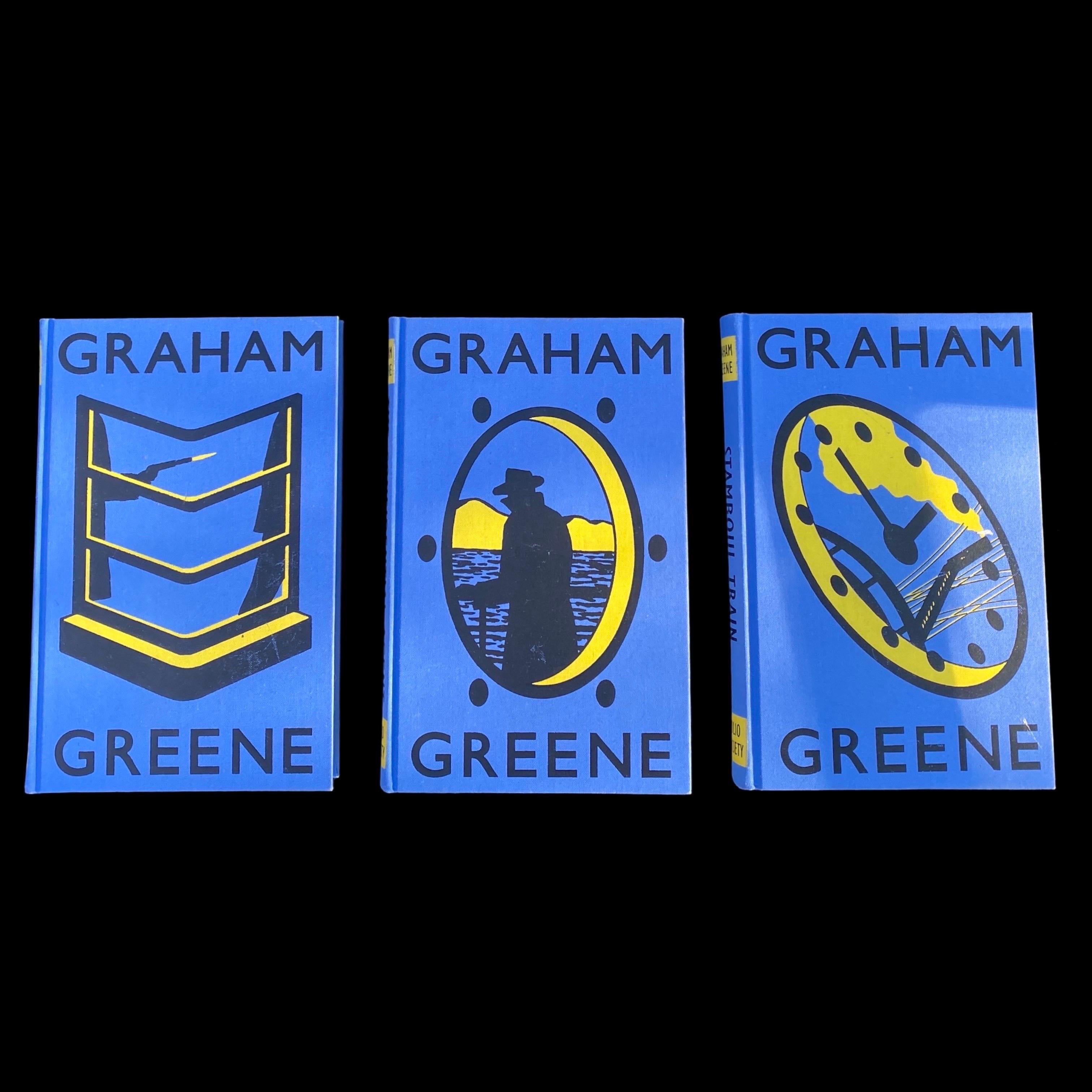 Mid-Century Modern Ensemble décoratif complet de 6 livres Graham Greene Edition Designer, Angleterre en vente