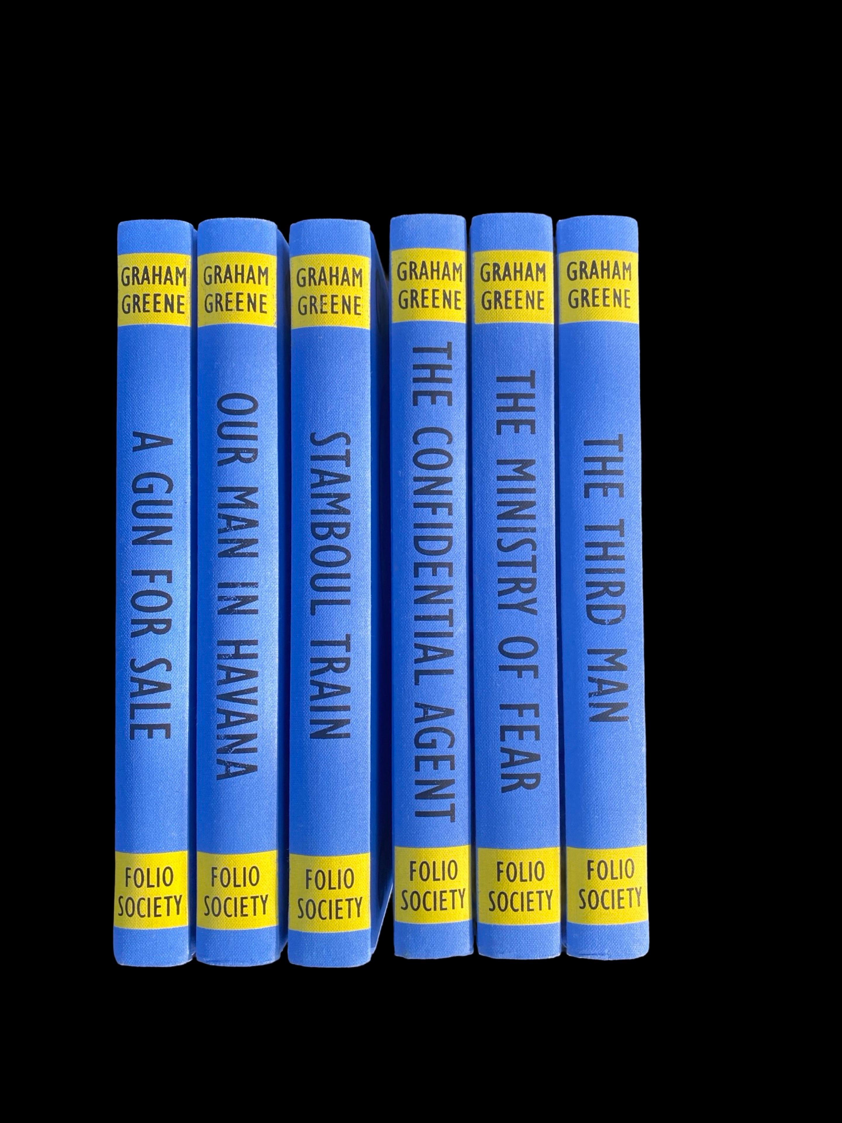 Fait main Ensemble décoratif complet de 6 livres Graham Greene Edition Designer, Angleterre en vente