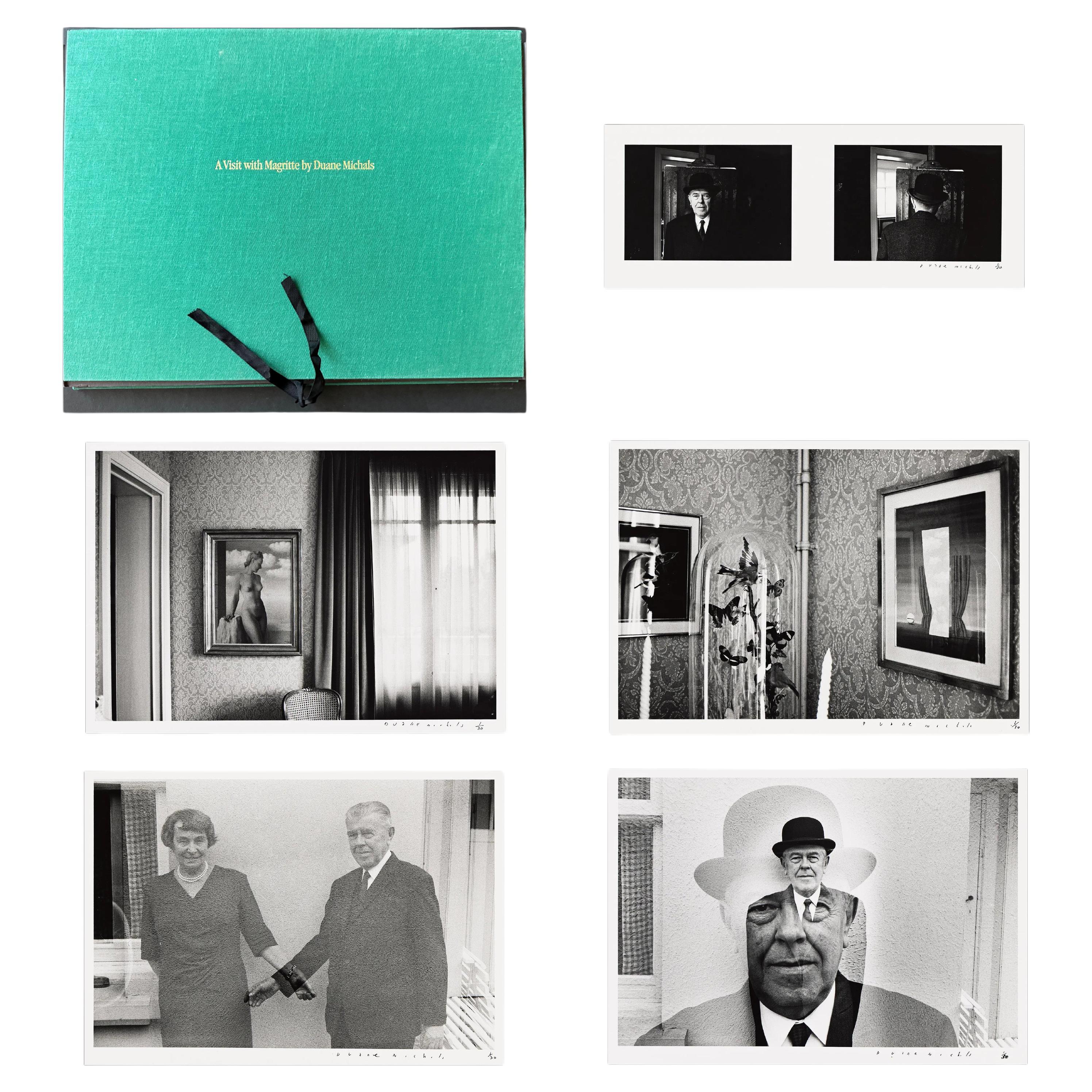 Complete Editioned Portfolio A Visit with Magritte by Duane Michals