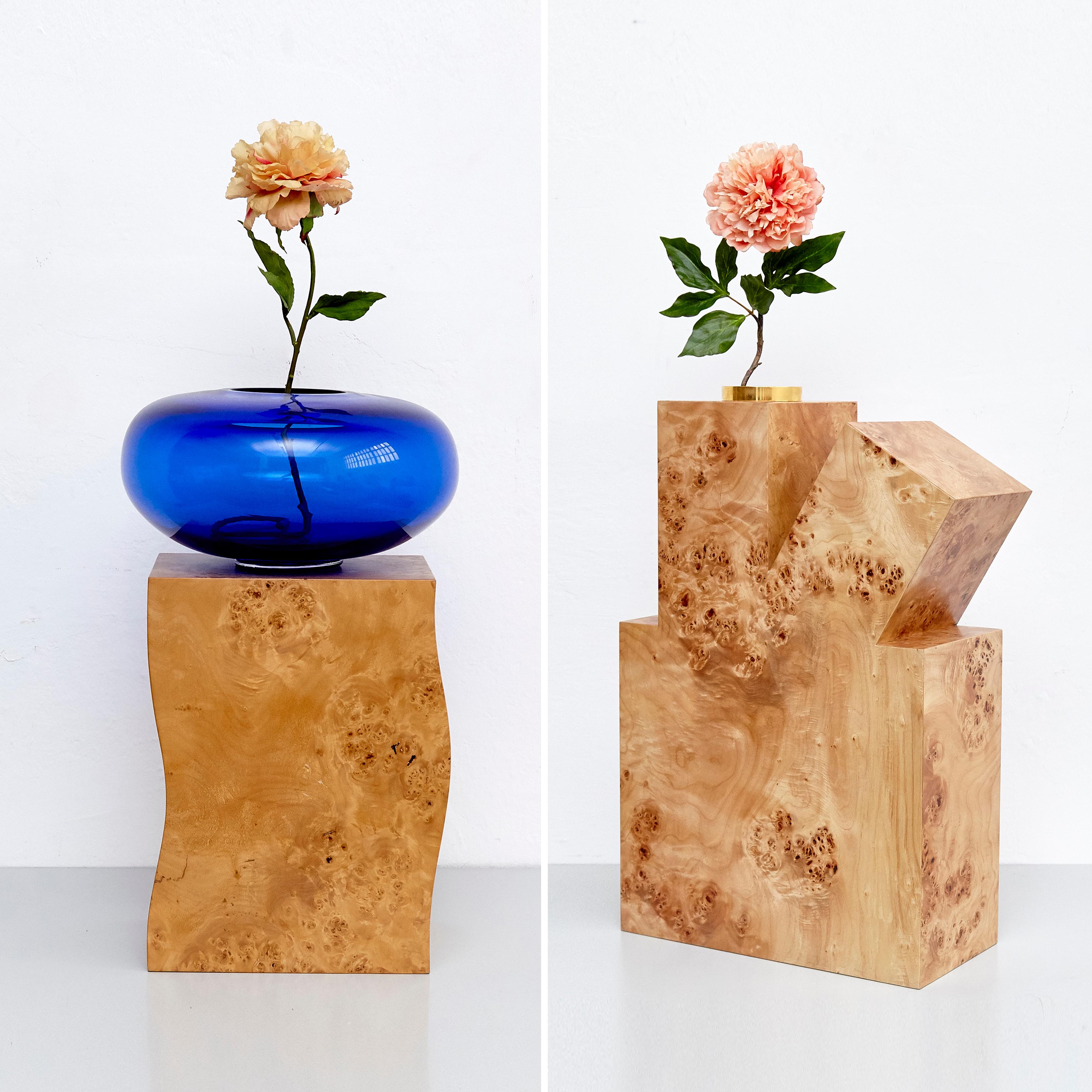 Complete Ettore Sottsass Twentyseven Woods Vases for Chinese Artificial Flowers 4