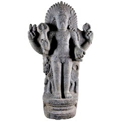 Complete Granite Figure of Shiva