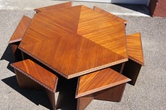 Complete Taliesin Coffee Table Set by Frank Lloyd Wright for Heritage-Henredon
