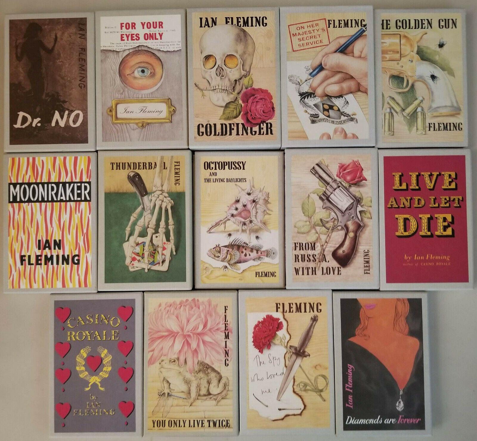 Complete James Bond Series by Ian Fleming, Facsimile First Edition Library In Good Condition In Colorado Springs, CO