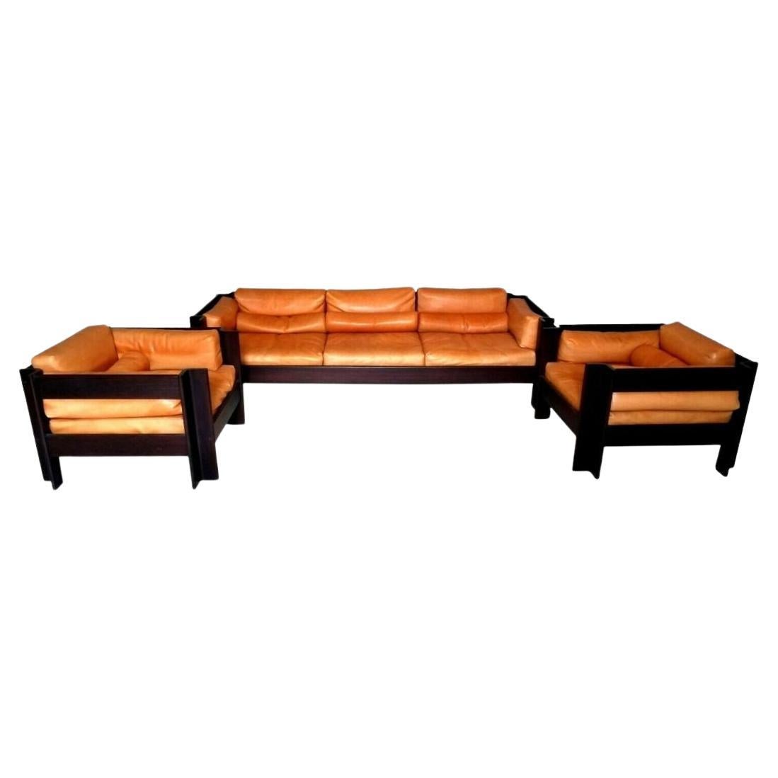 Complete Living Room Sofa and Armchairs Design Sergio Asti for Poltronova, 1962