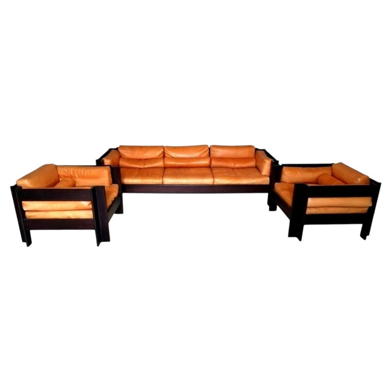 Complete Living Room Sofa and Armchairs Design Sergio Asti for Poltronova, 1962
