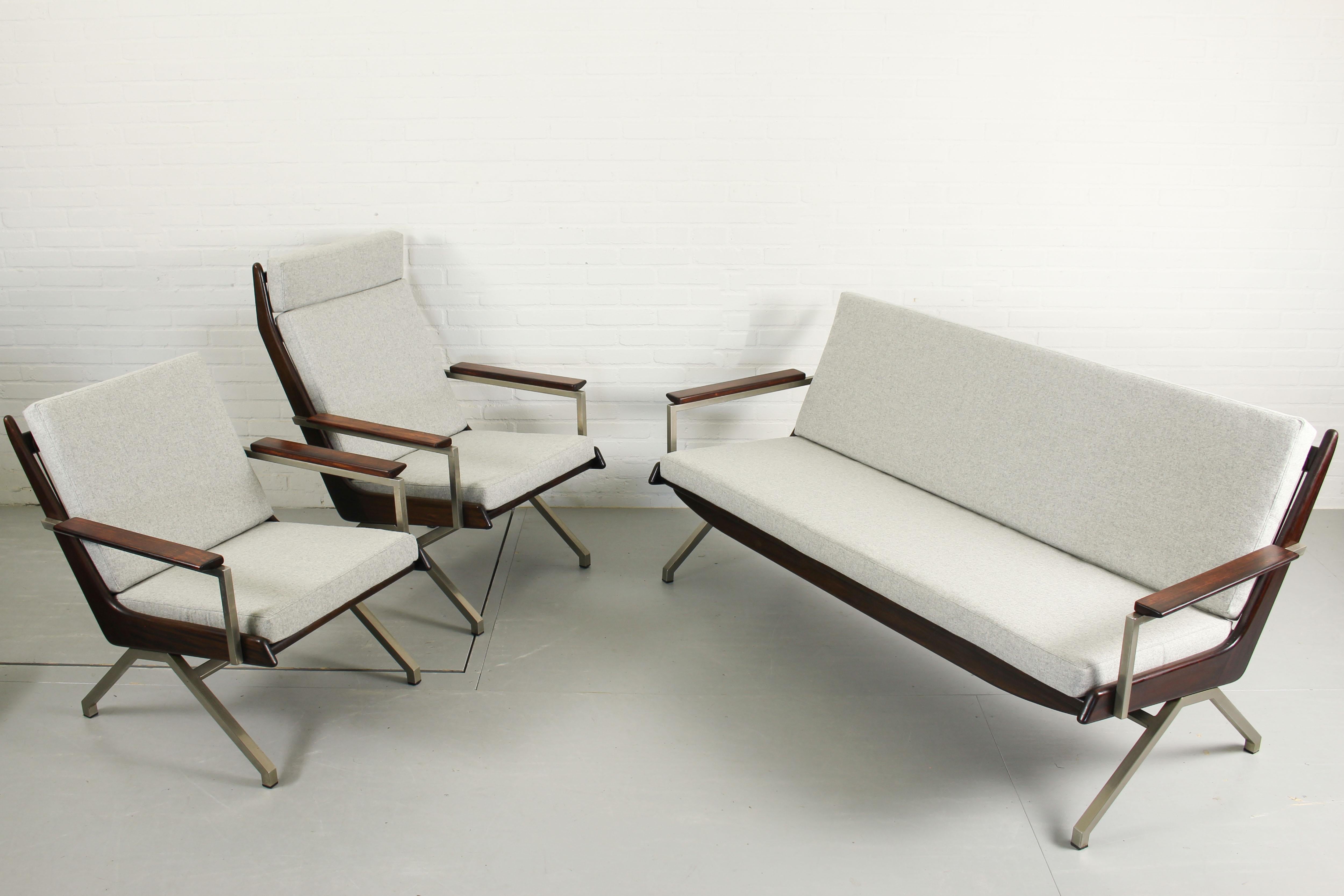 Mid-Century Modern Complete Lounge Set by Rob Parry for De Ster Gelderland, 1960s  For Sale