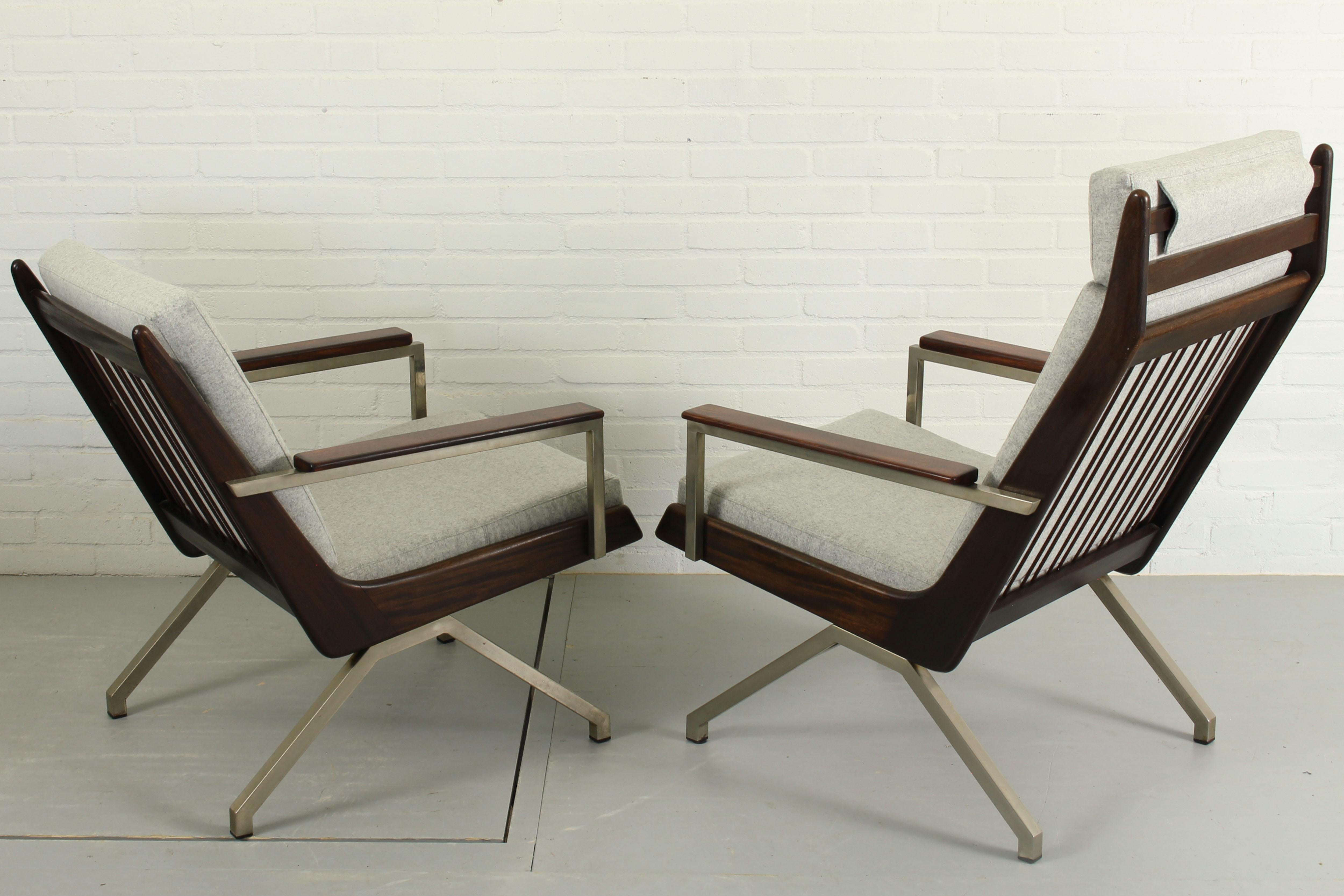 Komplettes Lounge-Set von Rob Parry für De Ster Gelderland, 1960er Jahre  (Metall) im Angebot