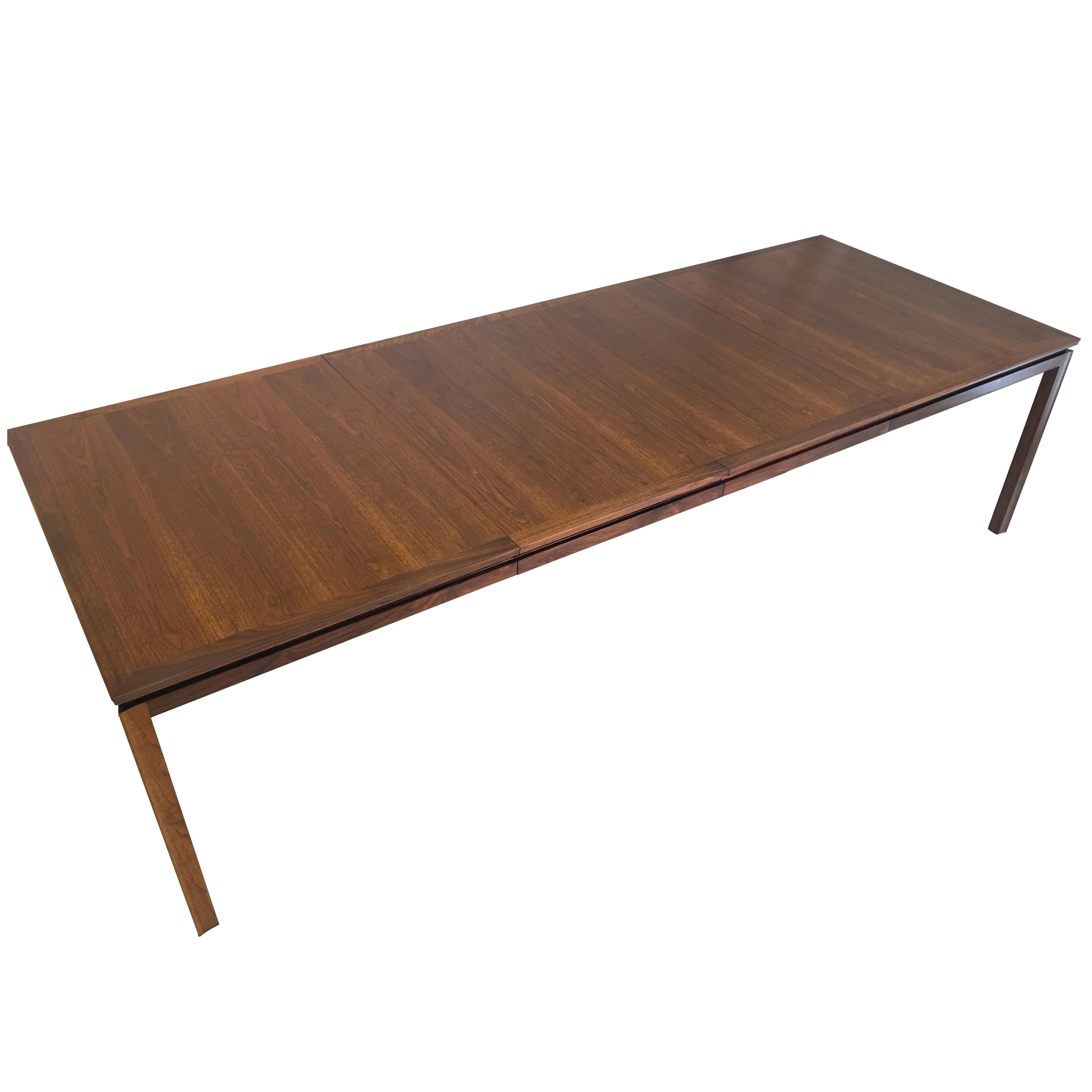 Complete Oiled Walnut Dining Table by Dunbar