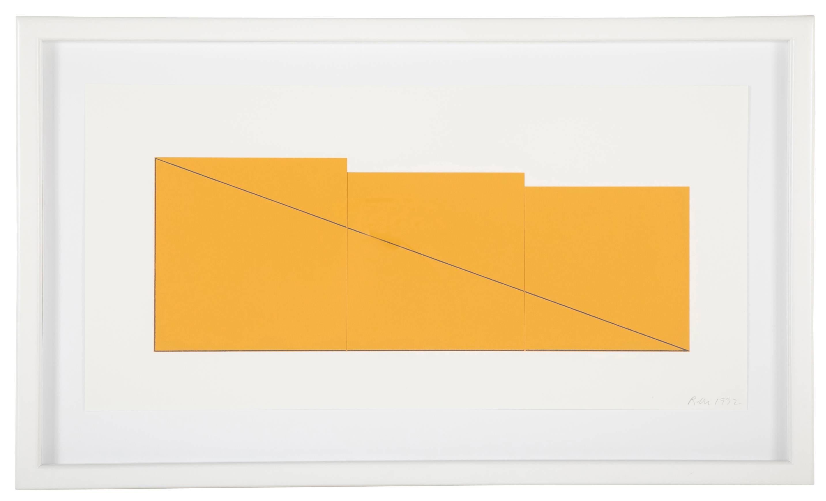 Minimalist Complete Portfolio of Prints-Multiple Panel Paint 1973-1976 by Robert Mangold