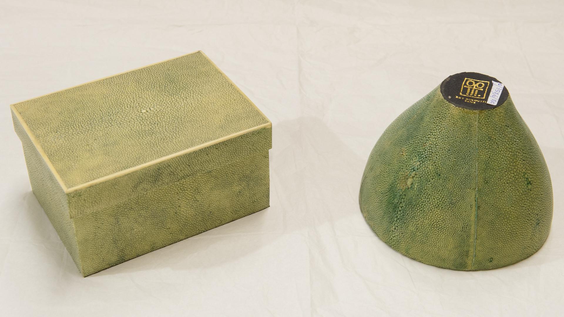 Other  R&Y Augousti Bowl and Box : Vintage Set in Shagreen Stingray