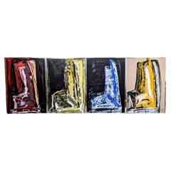 Série complète de quatre œuvres d'Anna Uusmaa, 1993