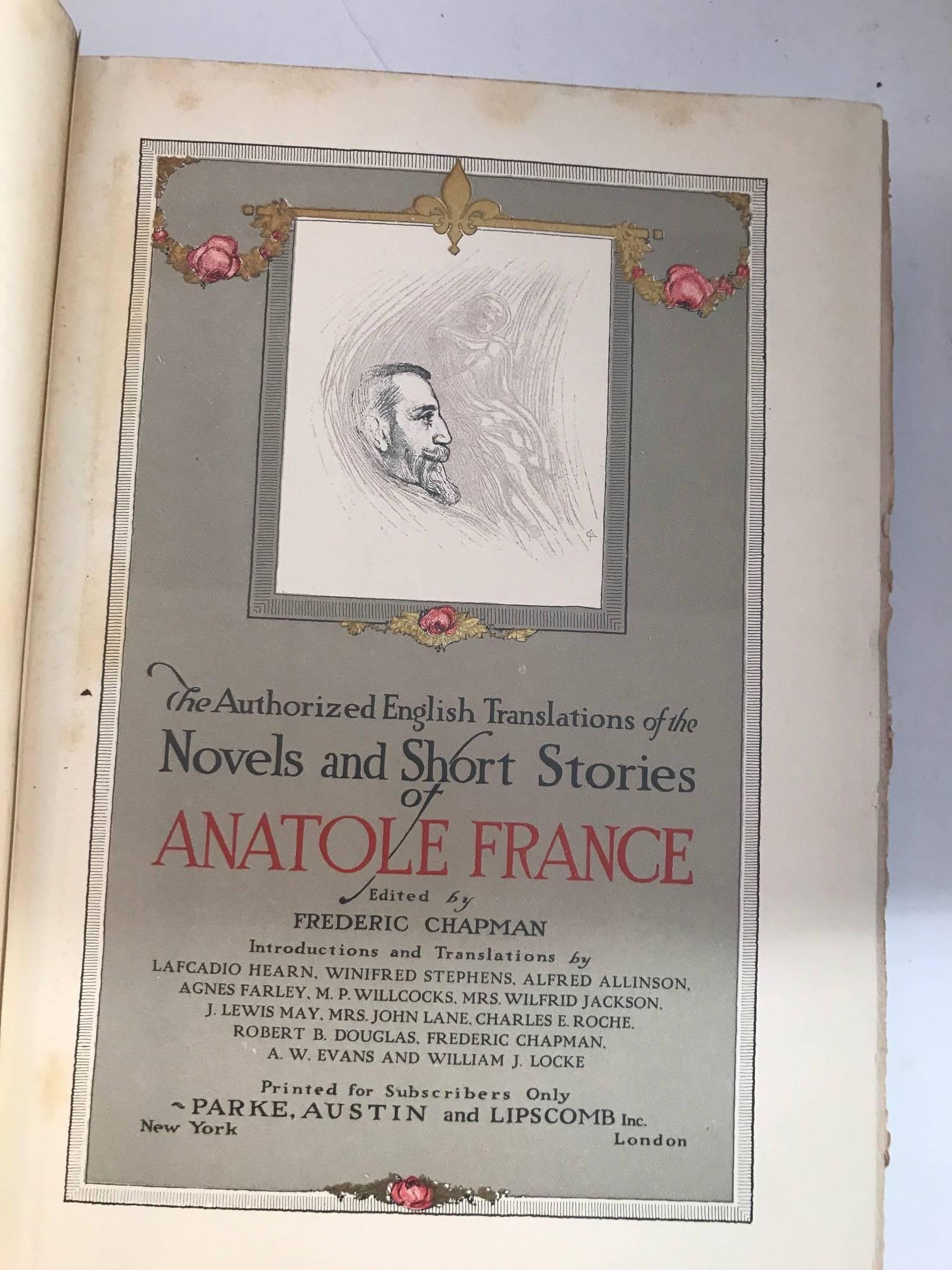 Complete Set of 19 Volumes of Novels and Stories of Anatole, France 2