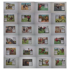 Complete Set of 24 Charles Crombie's Rules of Golf Illustrations for Perrier Complete Set of 24 Charles Crombie's Rules of Golf Illustrations for Perrier