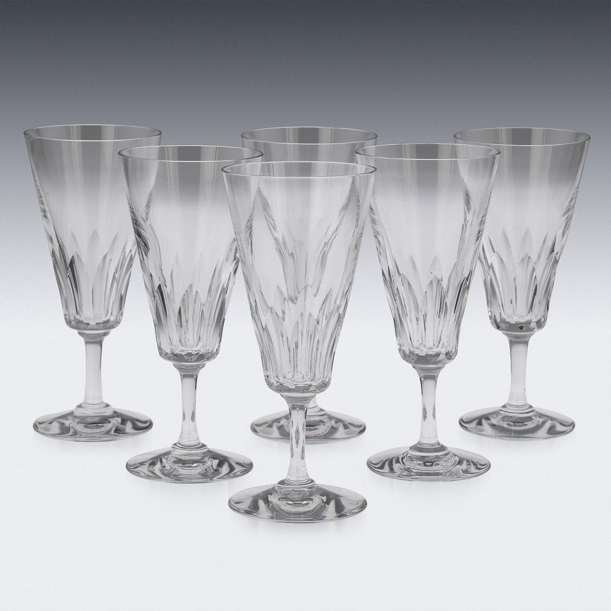 Complete Set Of 36 Drinking Glasses By Baccarat, France, c.1960 10