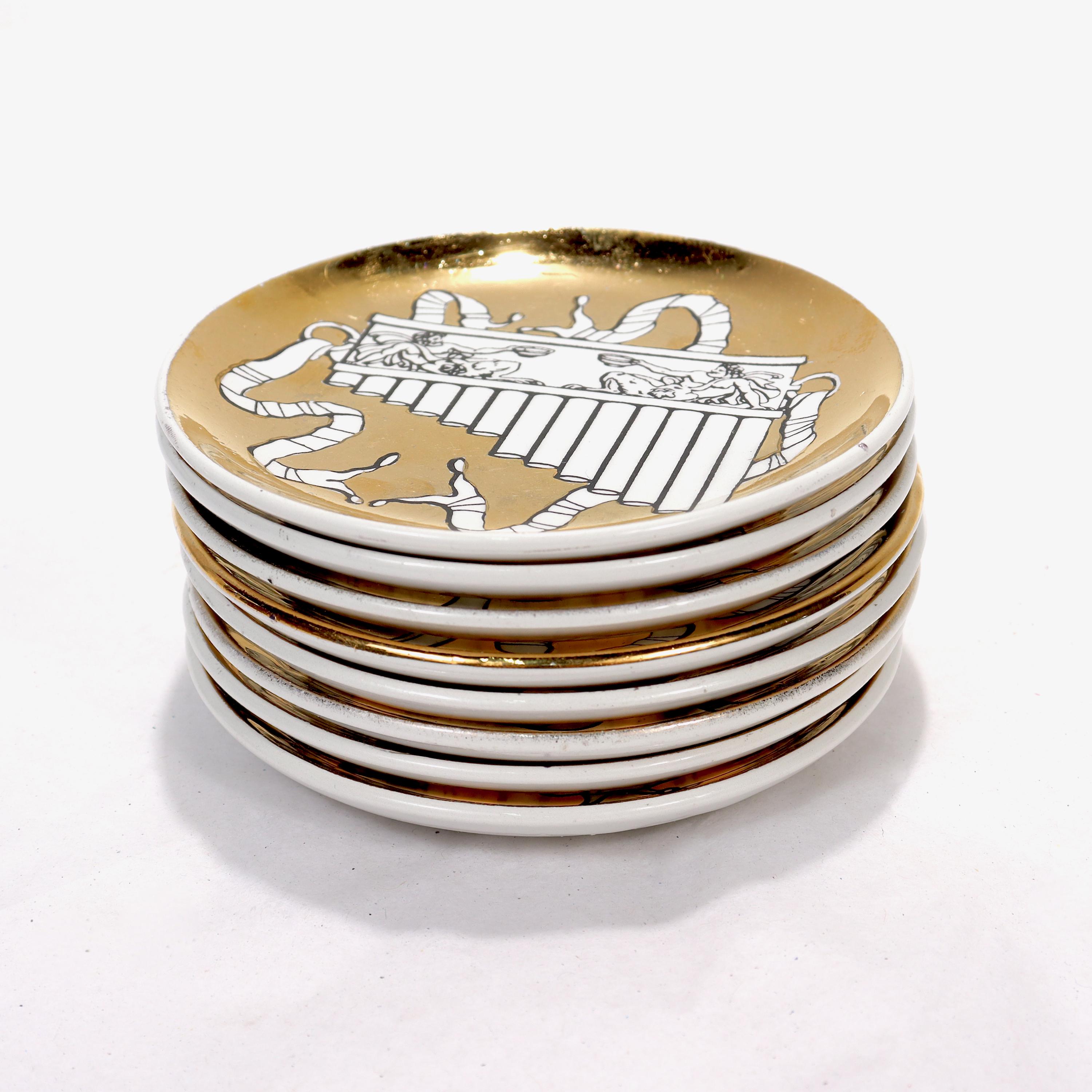 Complete Set of 8 Fornasetti 