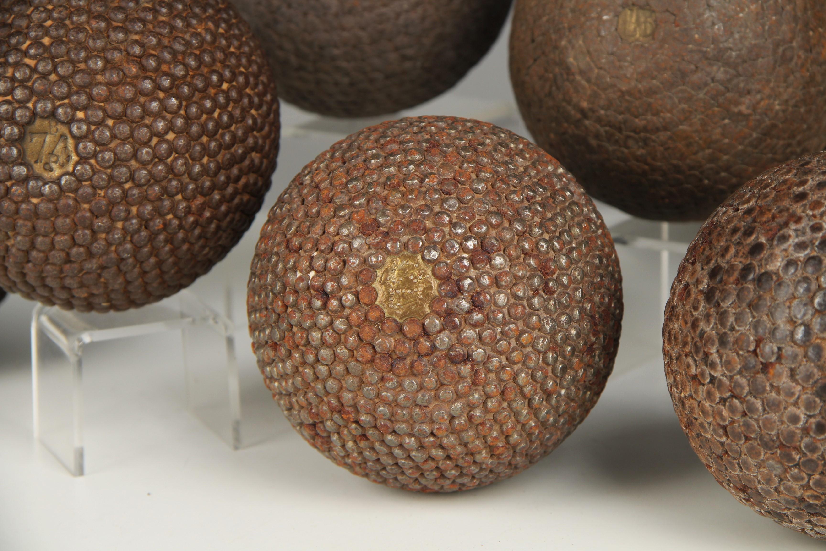 Late Victorian Complete Set Of Antique Boule Balls, 8 Pieces, Pétanque, 1880s, France For Sale