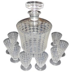 Vintage Complete Set of Art Deco Baccarat Glassware