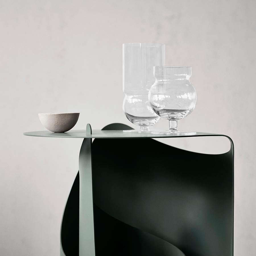 Complete Set of Thirty-Six Joe Colombo 'Sferico' Glass Tableware by Karakter For Sale 6