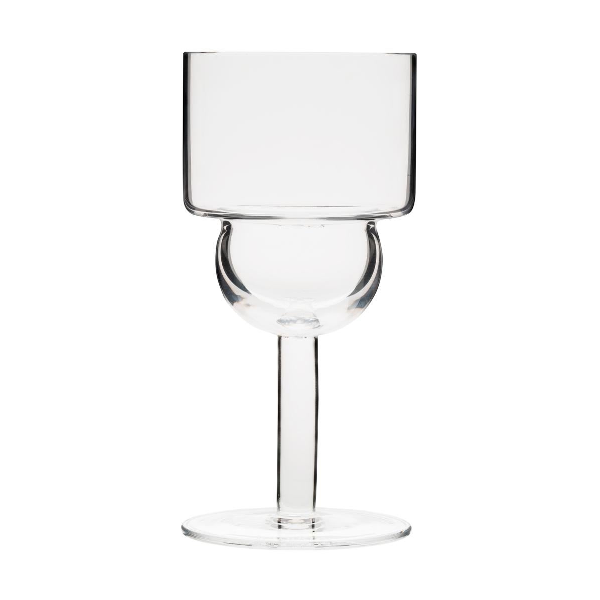 Complete Set of Thirty-Six Joe Colombo 'Sferico' Glass Tableware by Karakter For Sale 12