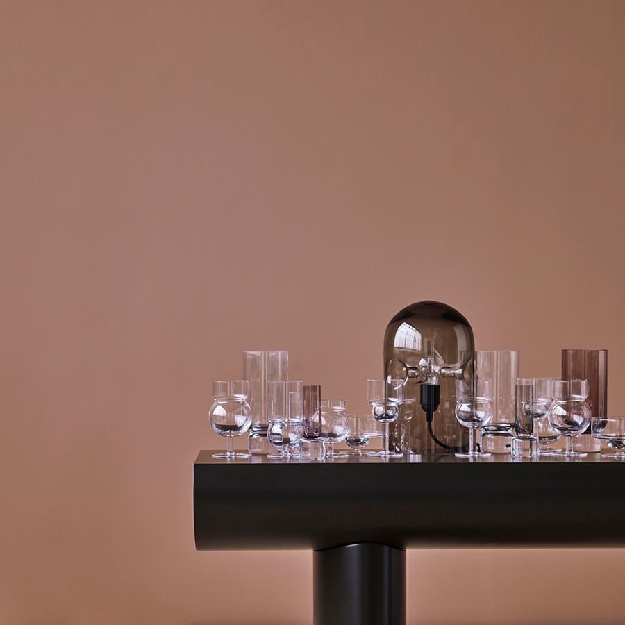 Complete Set of Thirty-Six Joe Colombo 'Sferico' Glass Tableware by Karakter For Sale 2