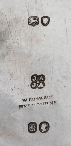 kompletter Satz von drei antiken Silberkrügen von Joseph Angell & Son, England, 1845