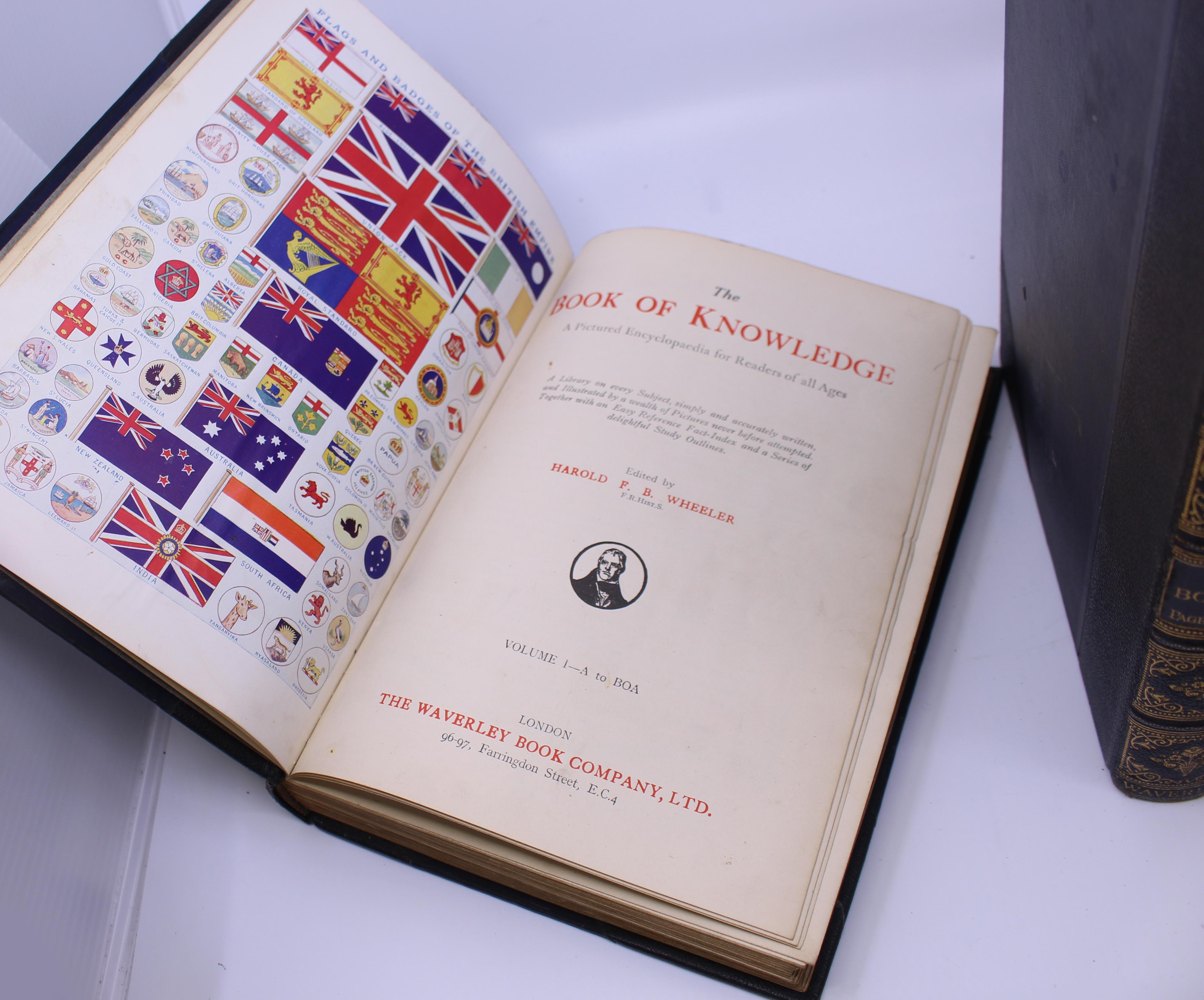 Complete Set The Book of Knowledge Harold F. B. Wheeler Waverley, circa 1935 For Sale 1